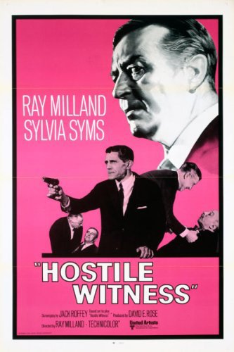Hostile Witness (1969) starring Ray Milland on DVD on DVD