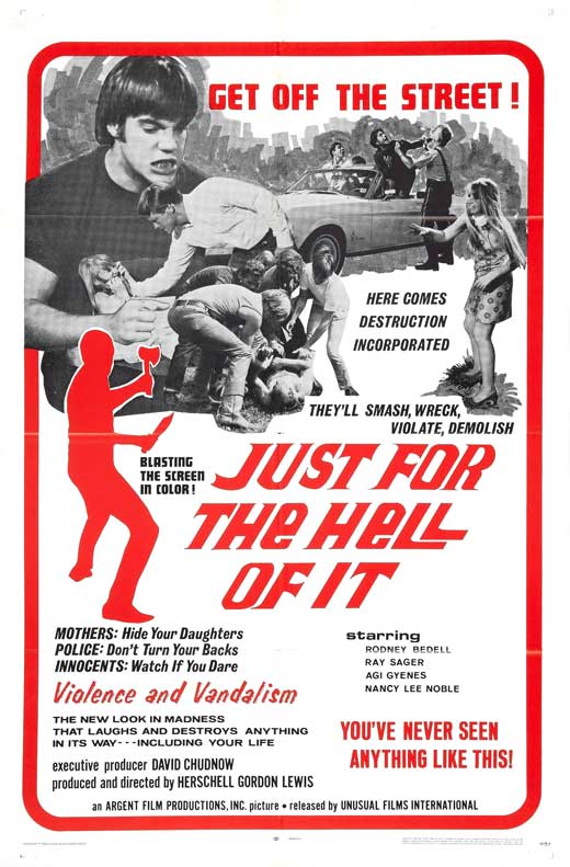 Just for the Hell of It (1968) starring Ray Sager on DVD on DVD