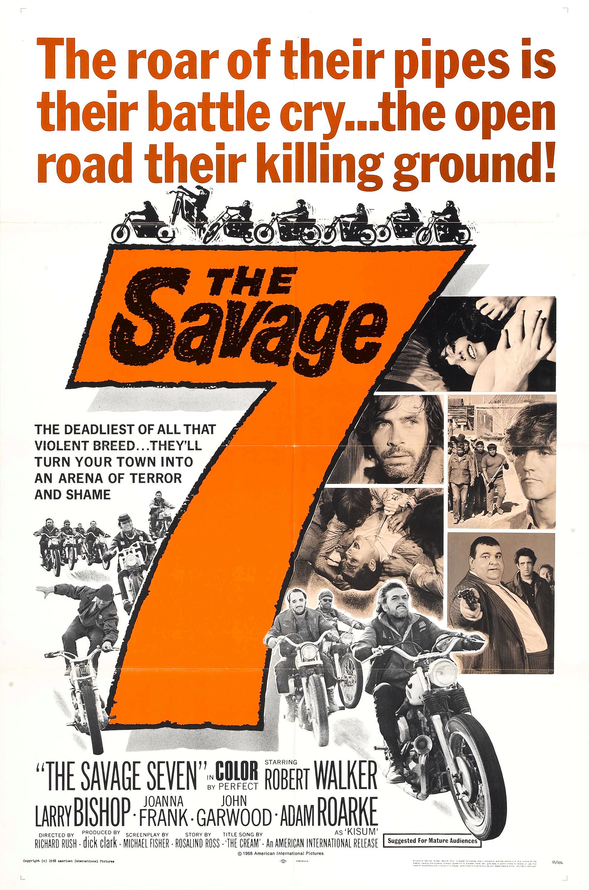 The Savage Seven (1968) starring Robert Walker Jr. on DVD on DVD