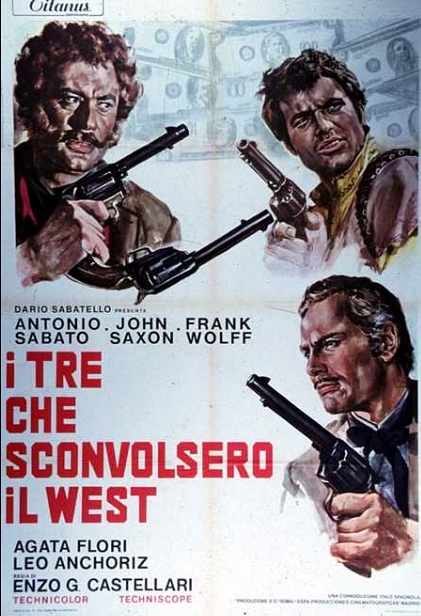 I tre che sconvolsero il West (Vado, vedo e sparo) (1968) with English Subtitles on DVD on DVD