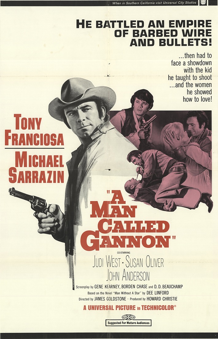 A Man Called Gannon (1968) starring Anthony Franciosa on DVD on DVD