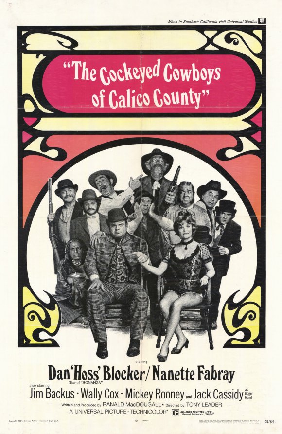 Cockeyed Cowboys of Calico County (1970) starring Dan Blocker on DVD on DVD