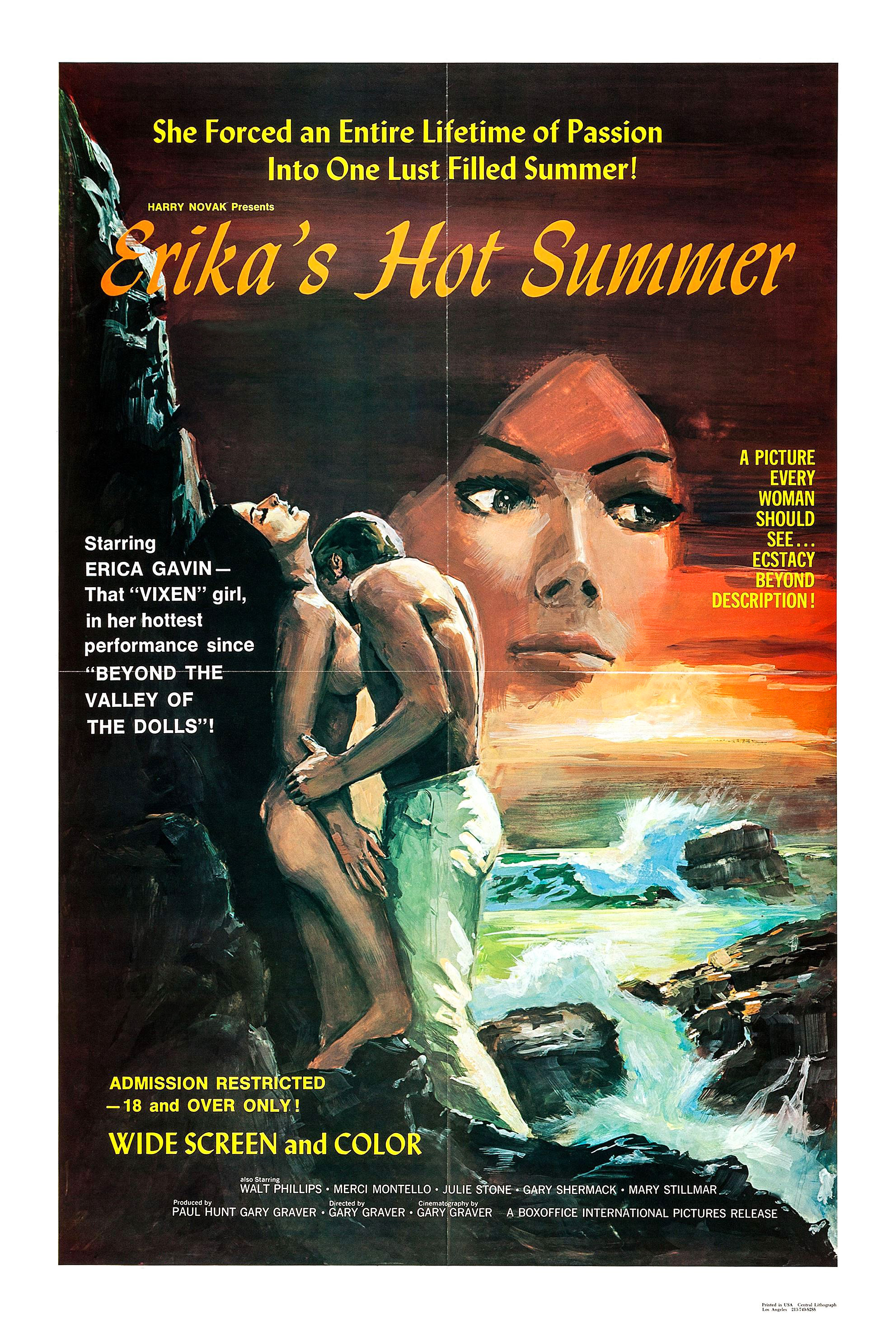 Erika's Hot Summer (1971) starring Erica Gavin on DVD on DVD