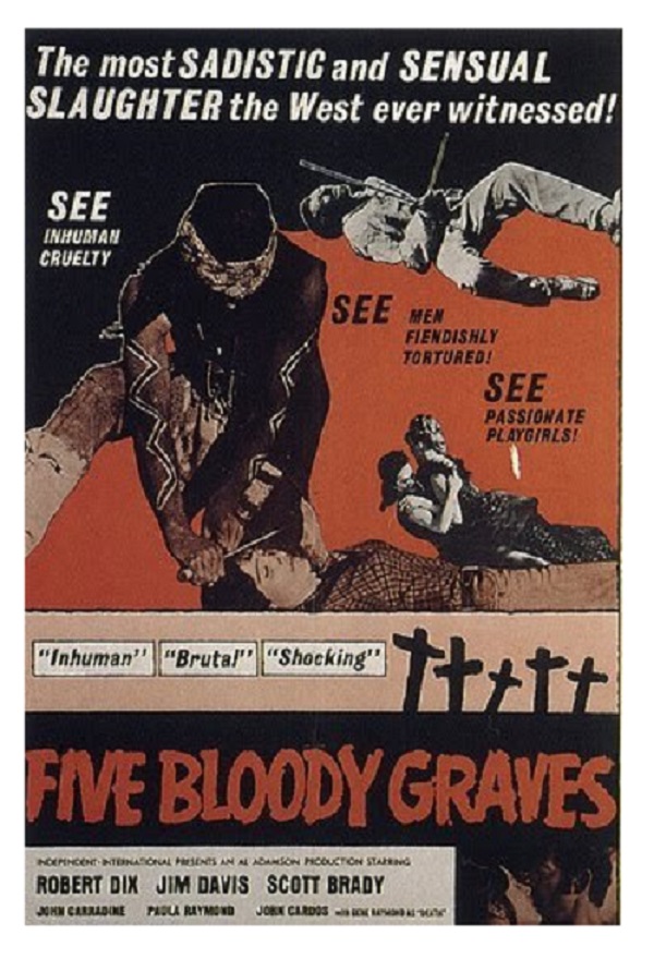 Five Bloody Graves (1969) starring Robert Dix on DVD on DVD