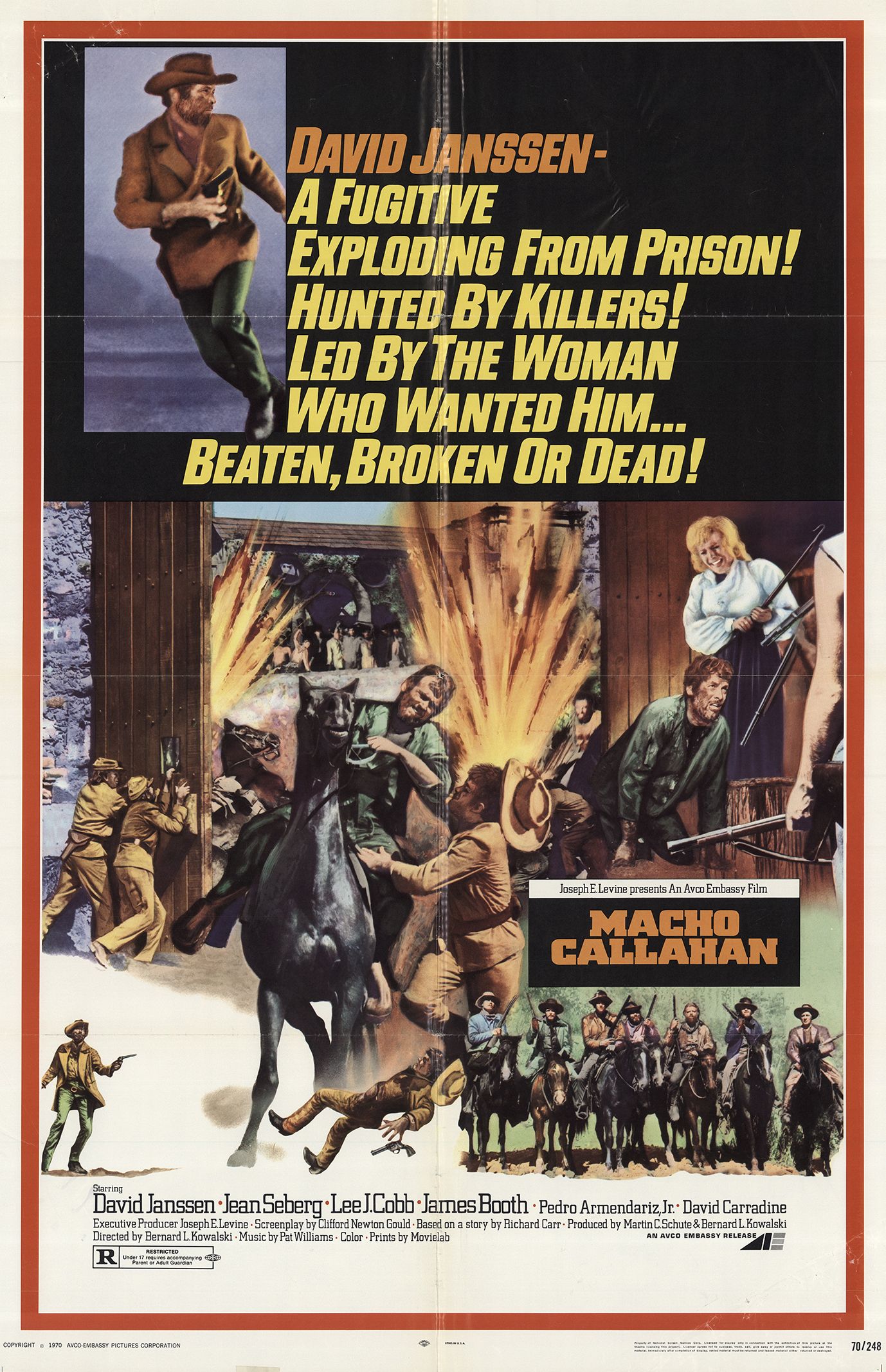 Macho Callahan (1970) starring David Janssen on DVD on DVD
