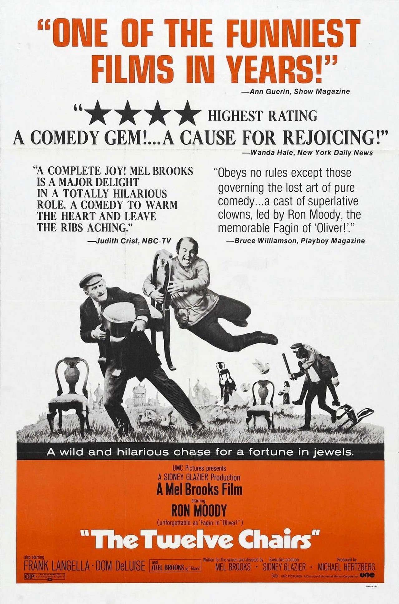 The Twelve Chairs (1970) with English Subtitles on DVD on DVD