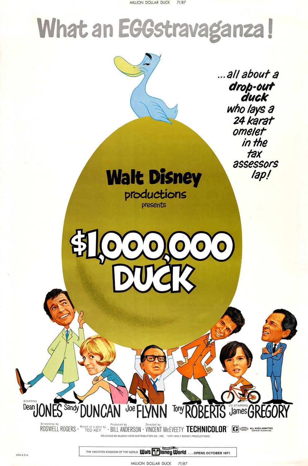 The Million Dollar Duck (1971) starring Dean Jones on DVD on DVD