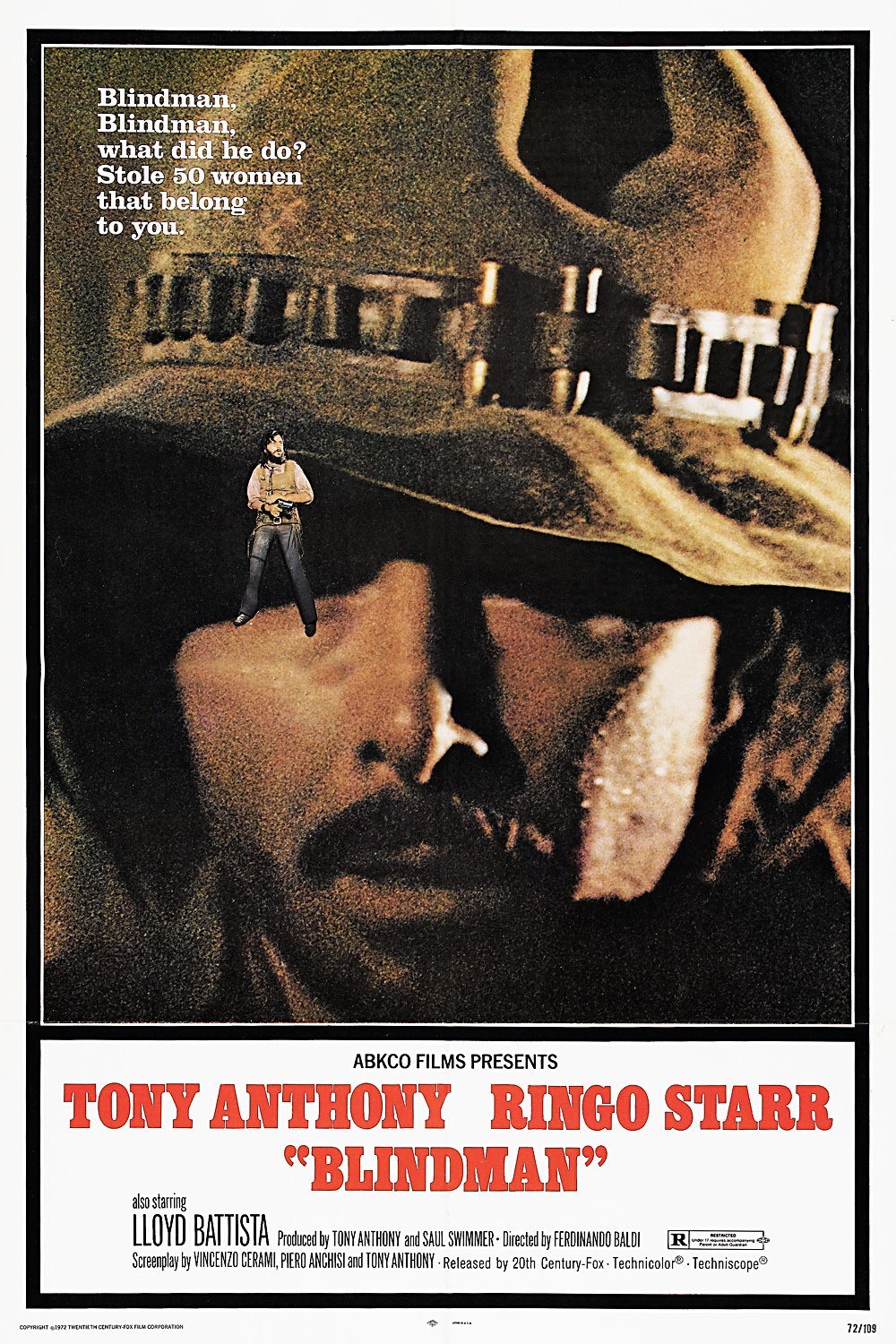 Blindman (1971) starring Tony Anthony on DVD on DVD