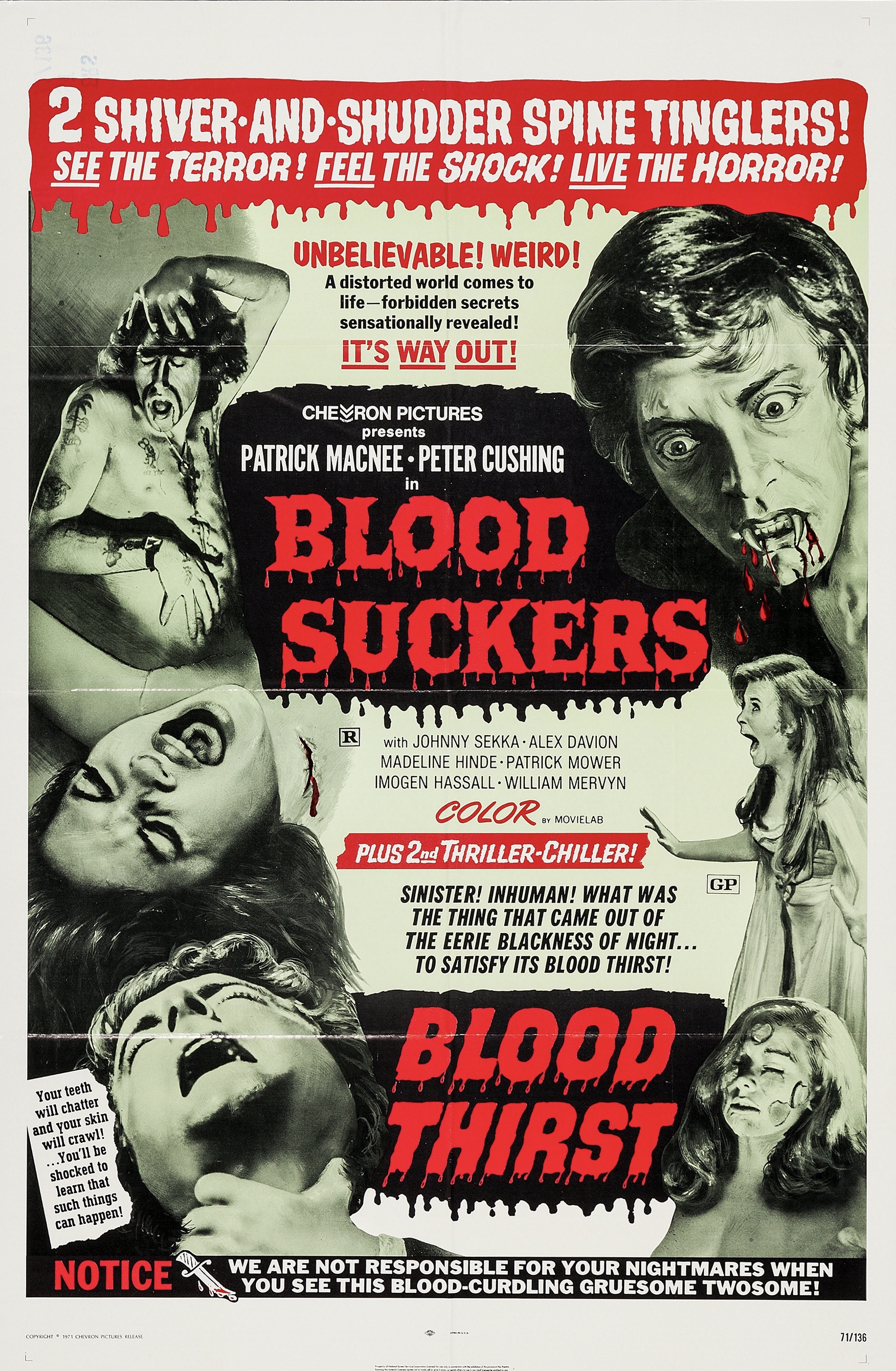 Blood Thirst (1971) starring Robert Winston on DVD on DVD