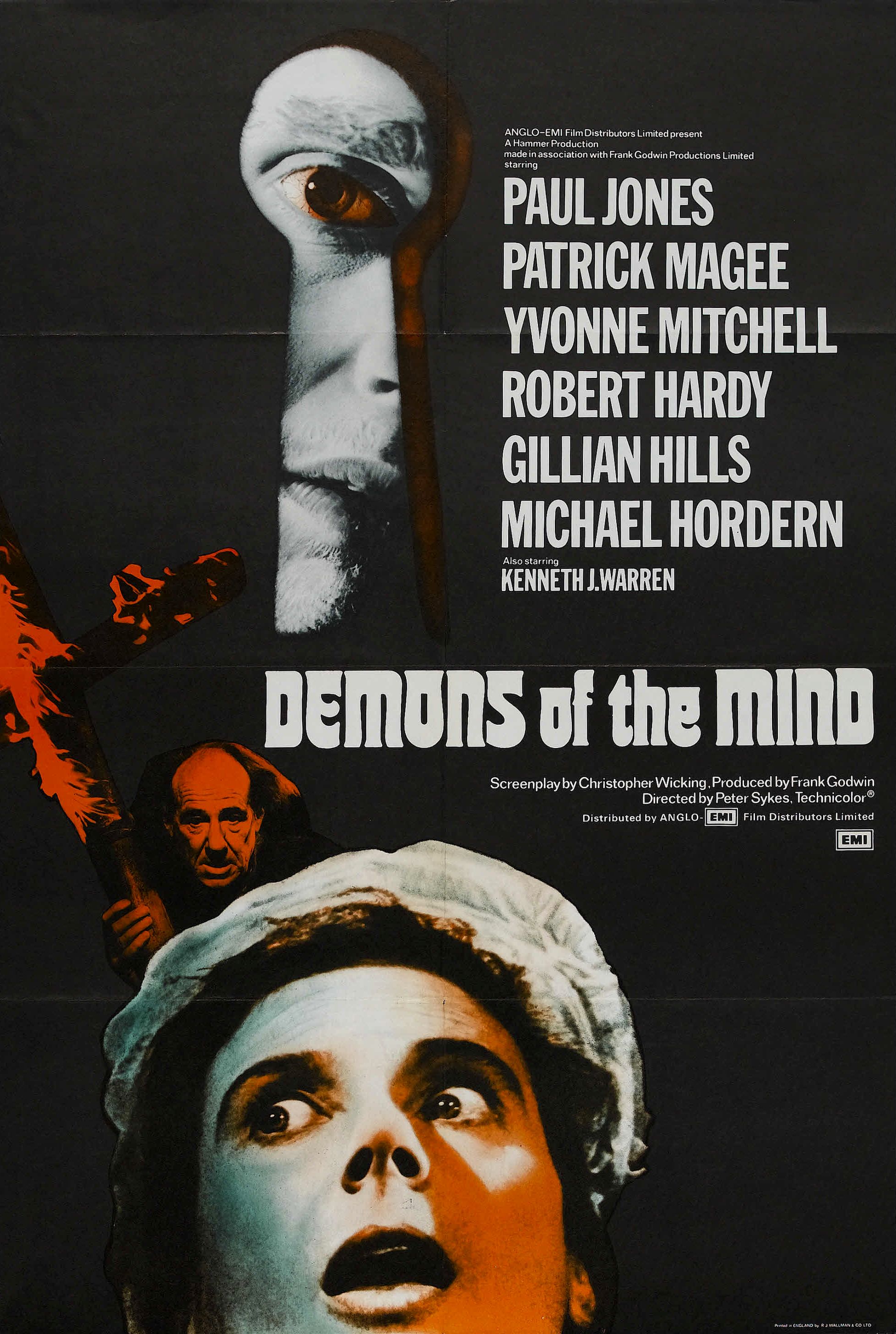 Demons of the Mind (1972) starring Robert Hardy on DVD on DVD
