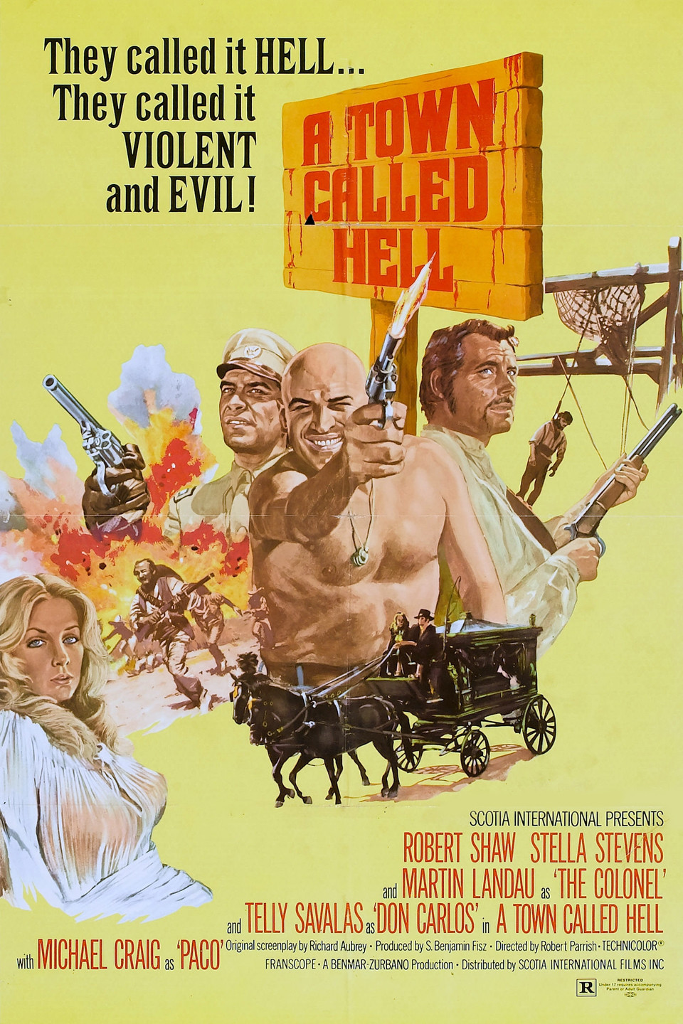 A Town Called Hell (1971) starring Telly Savalas on DVD on DVD