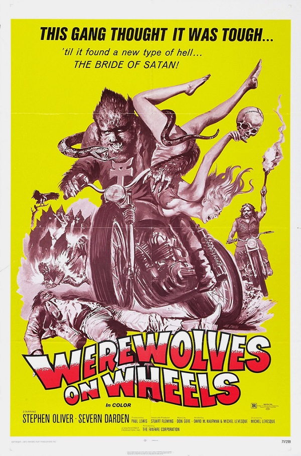 Werewolves on Wheels (1971) starring Steve Oliver on DVD on DVD