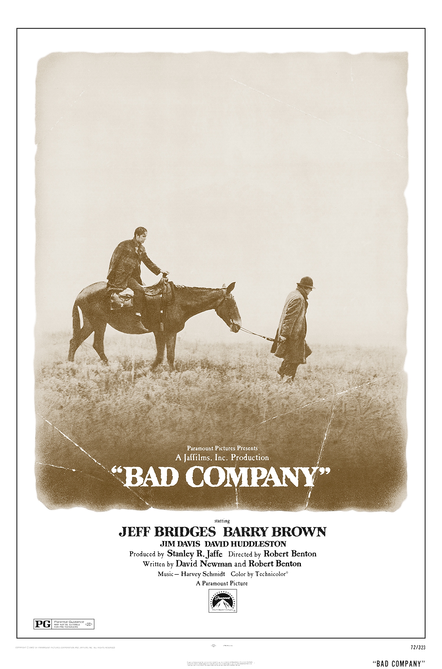 Bad Company (1972) starring Jeff Bridges on DVD on DVD