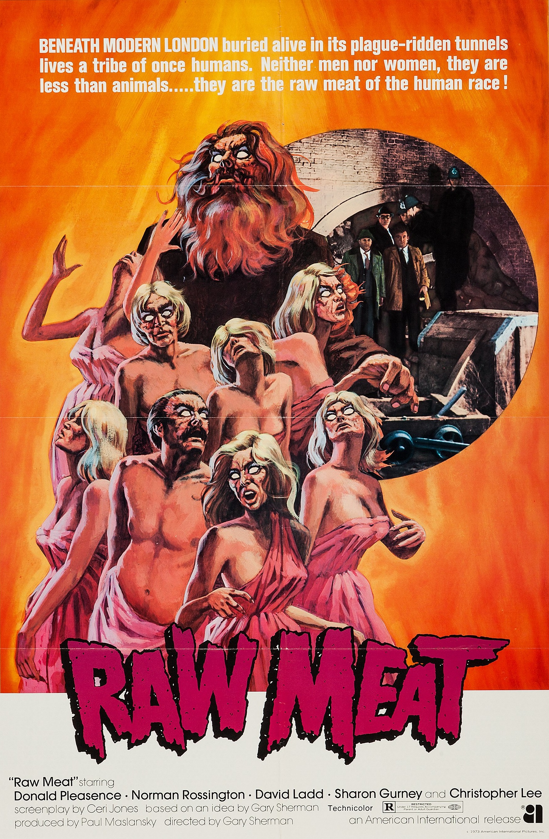 Raw Meat (1972) starring Donald Pleasence on DVD on DVD