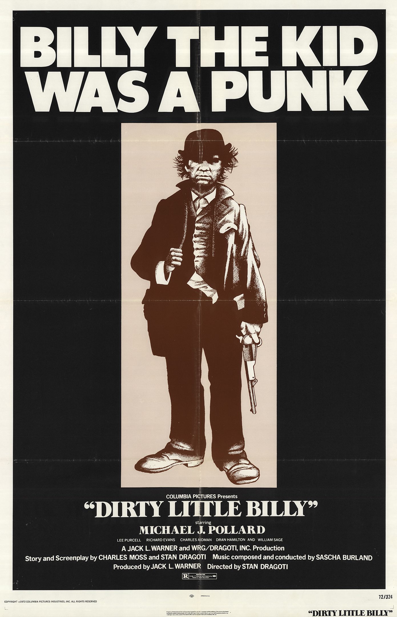 Dirty Little Billy (1972) starring Michael J. Pollard on DVD on DVD