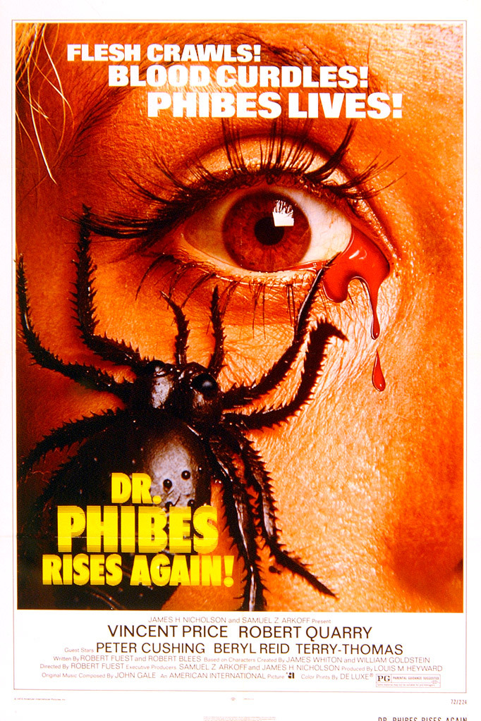 Dr. Phibes Rises Again (1972) starring Vincent Price on DVD on DVD