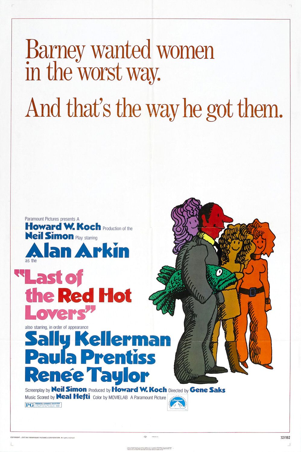 Last of the Red Hot Lovers (1972) starring Alan Arkin on DVD on DVD