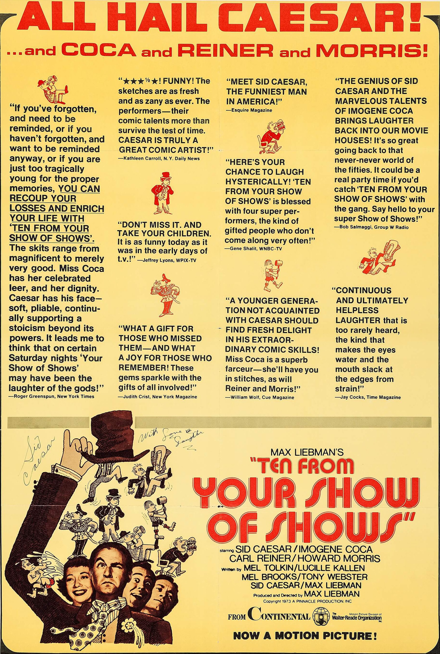 Ten from Your Show of Shows (1973) starring Sid Caesar on DVD on DVD