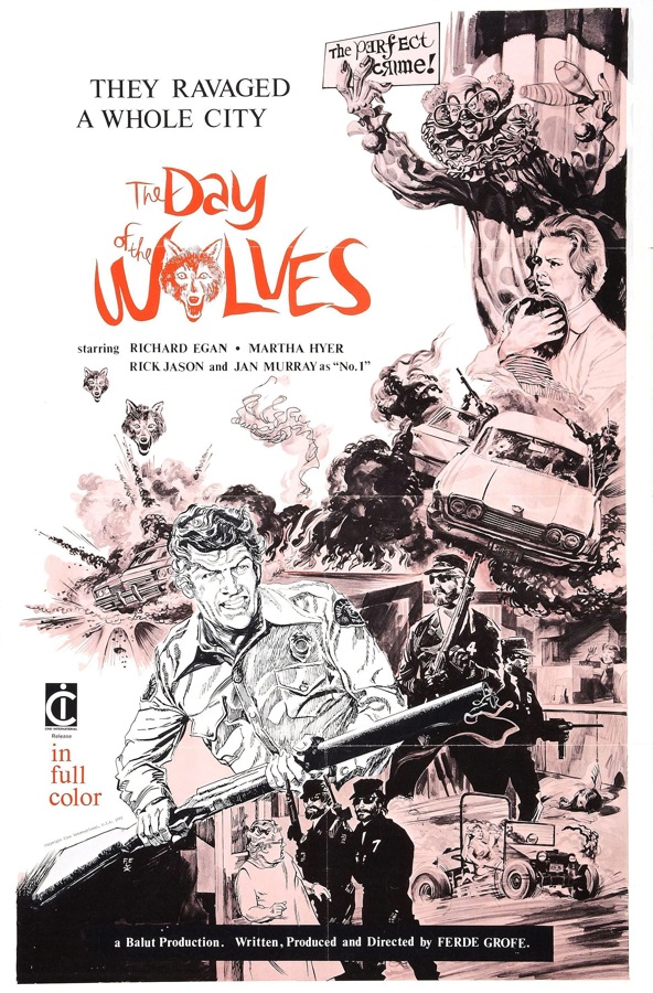 The Day of the Wolves (1971) starring Richard Egan on DVD on DVD