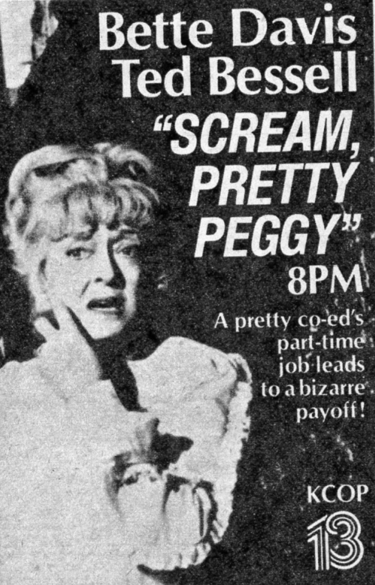 Scream, Pretty Peggy (1973) starring Ted Bessell on DVD on DVD