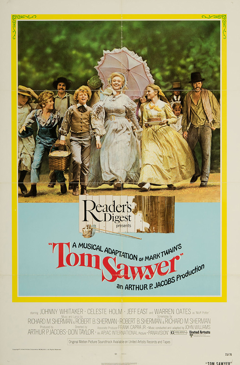 Tom Sawyer (1973) starring Johnny Whitaker on DVD on DVD