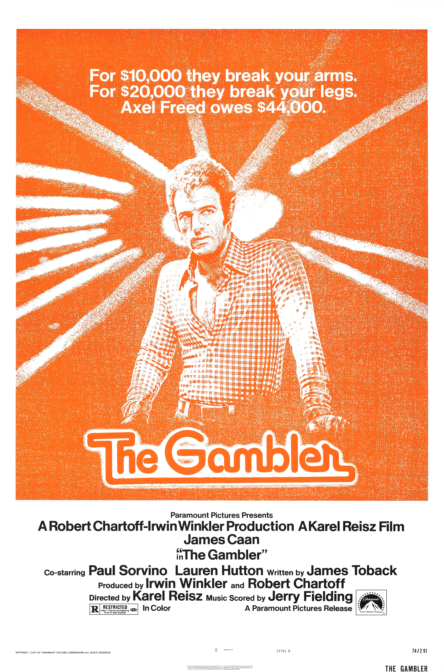 The Gambler (1974) starring James Caan on DVD on DVD