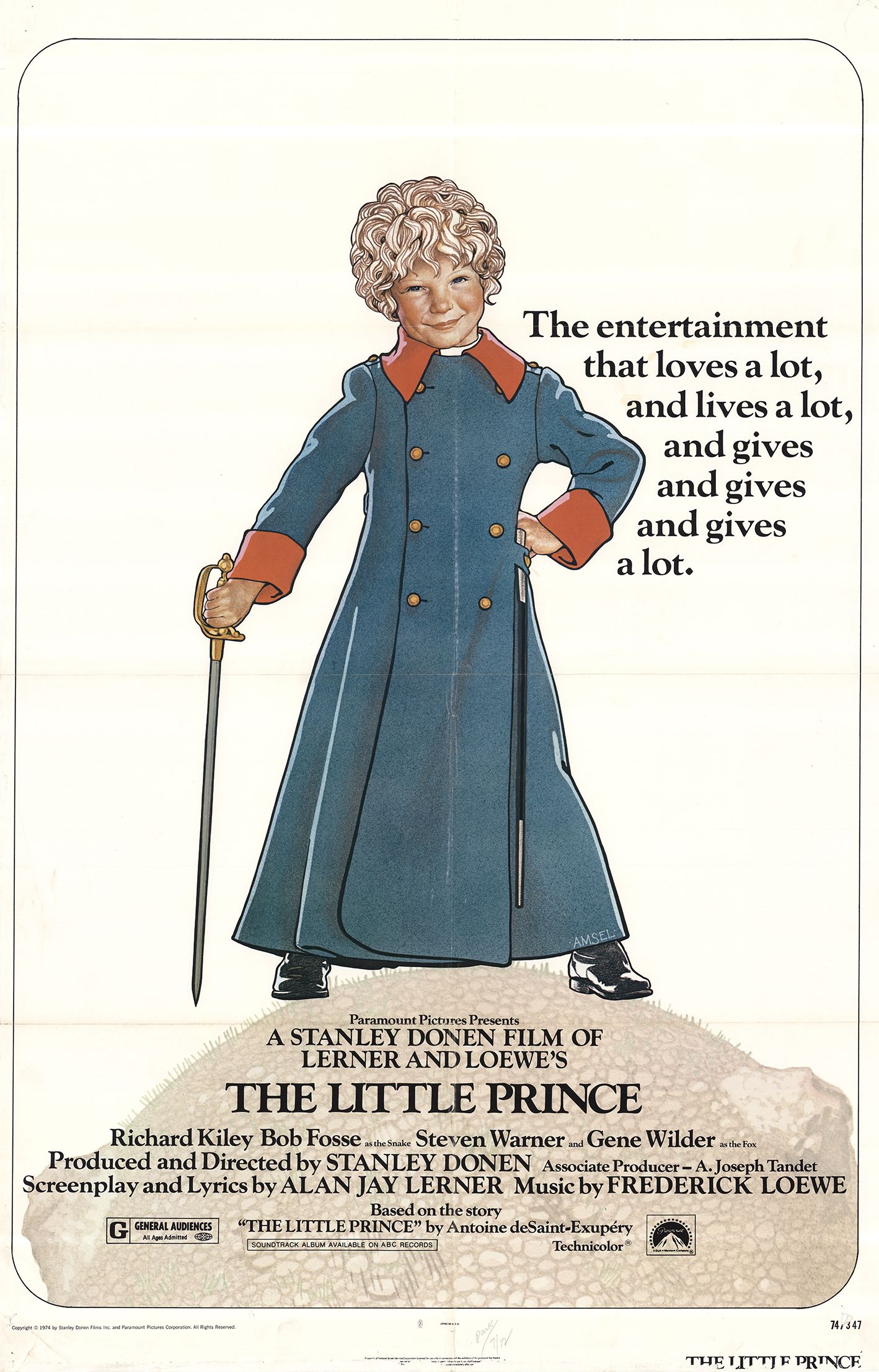 The Little Prince (1974) starring Steven Warner on DVD on DVD