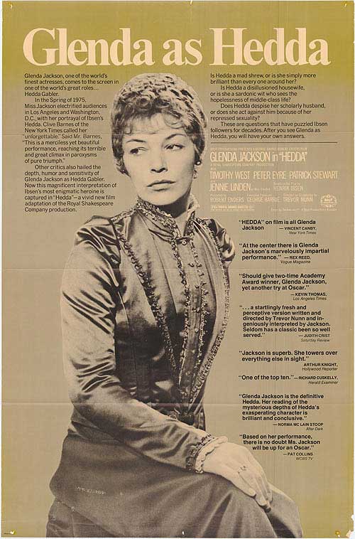 Hedda (1975) starring Glenda Jackson on DVD on DVD