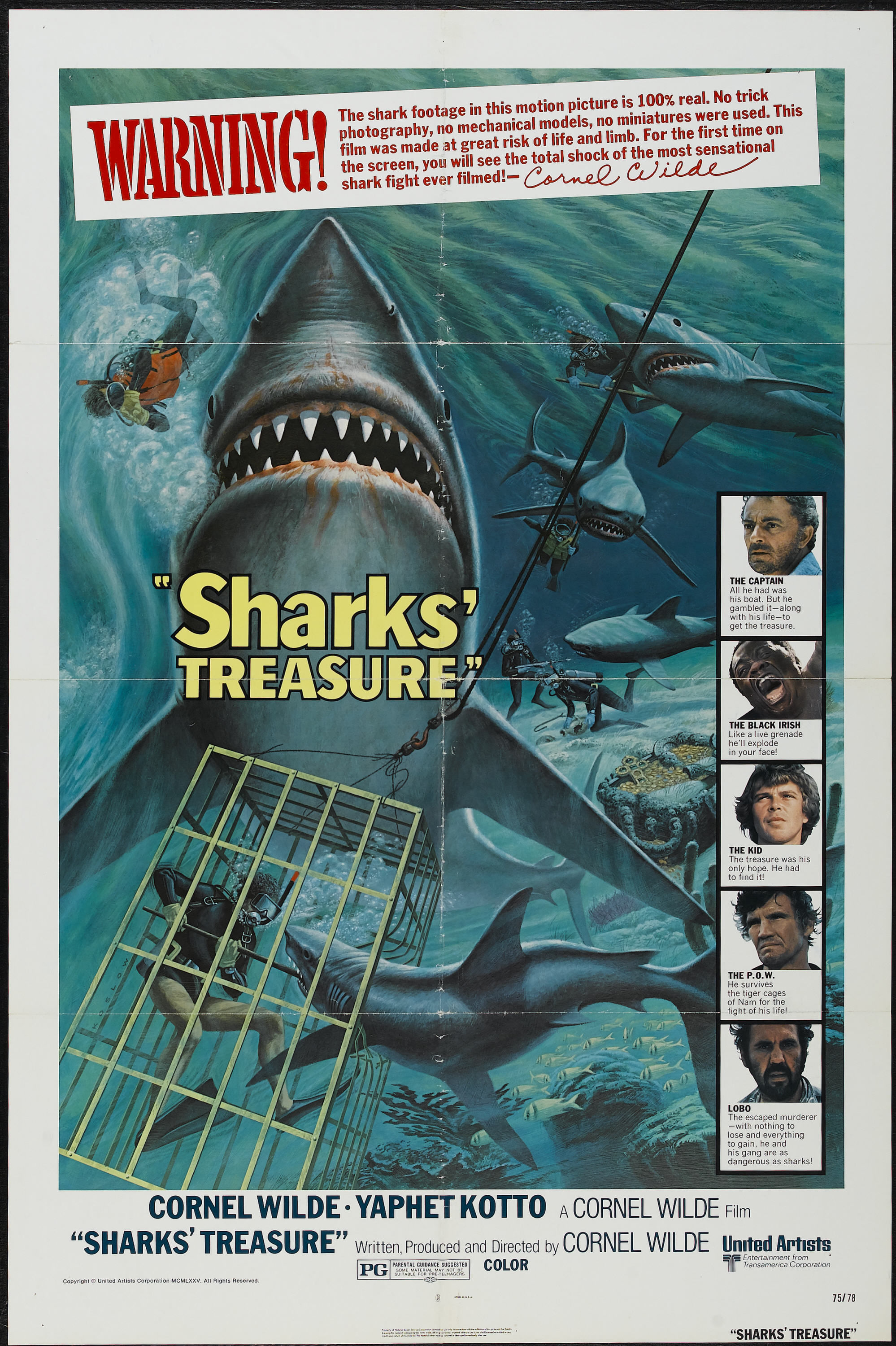 Sharks' Treasure (1975) starring Cornel Wilde on DVD on DVD
