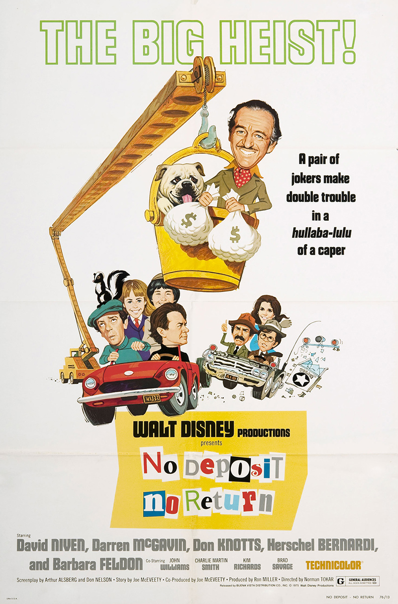 No Deposit, No Return (1976) starring David Niven on DVD on DVD