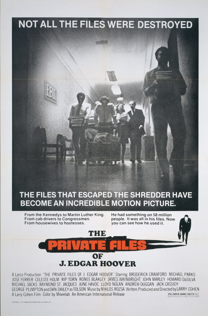 The Private Files of J. Edgar Hoover (1977) starring Broderick Crawford on DVD on DVD