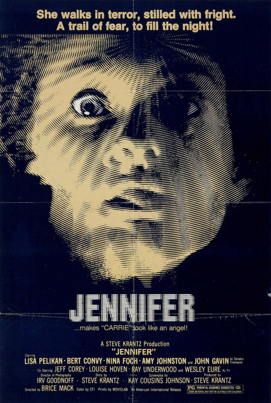 Jennifer (1978) starring Lisa Pelikan on DVD on DVD