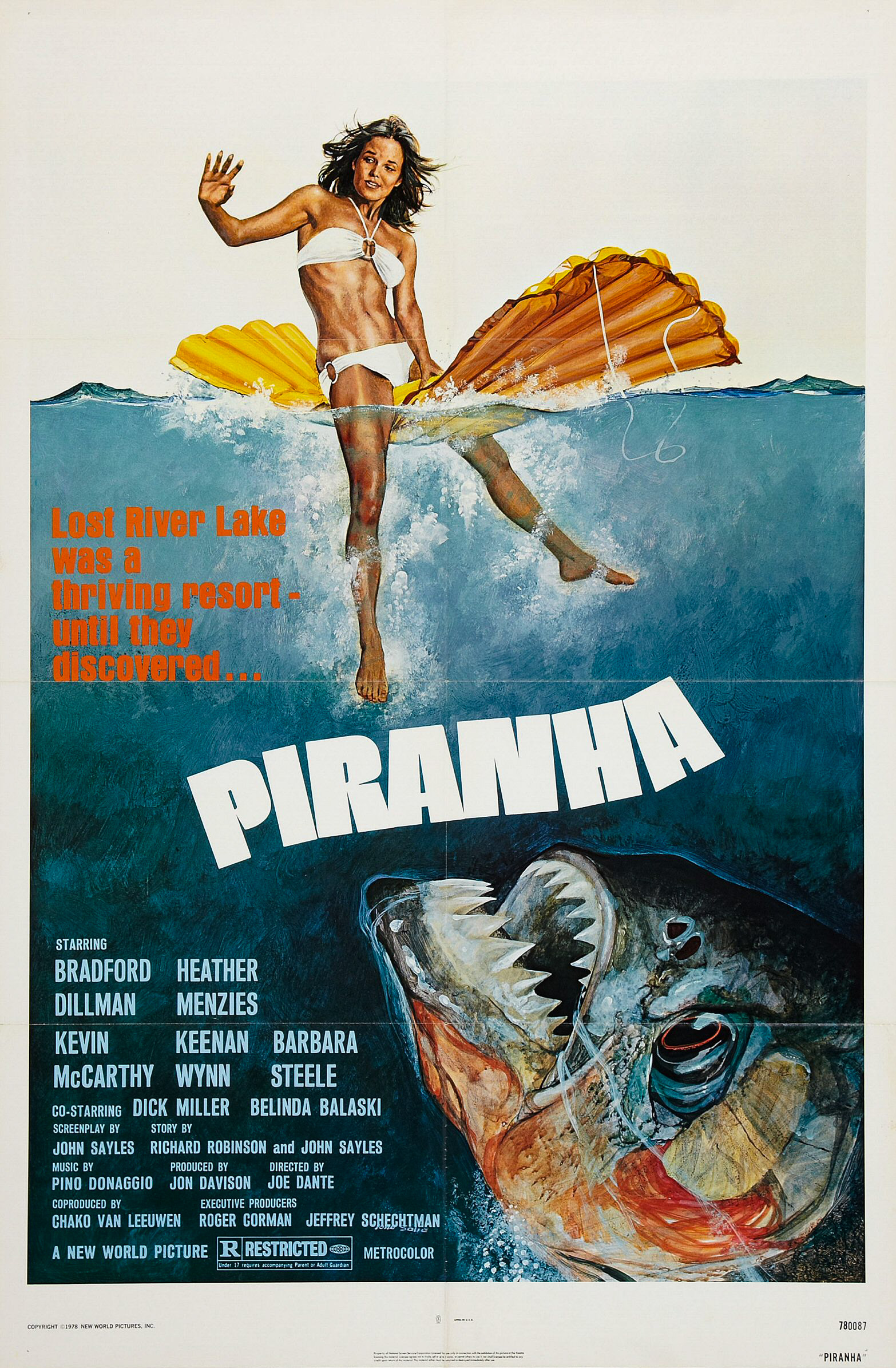 Piranha (1978) starring Bradford Dillman on DVD on DVD