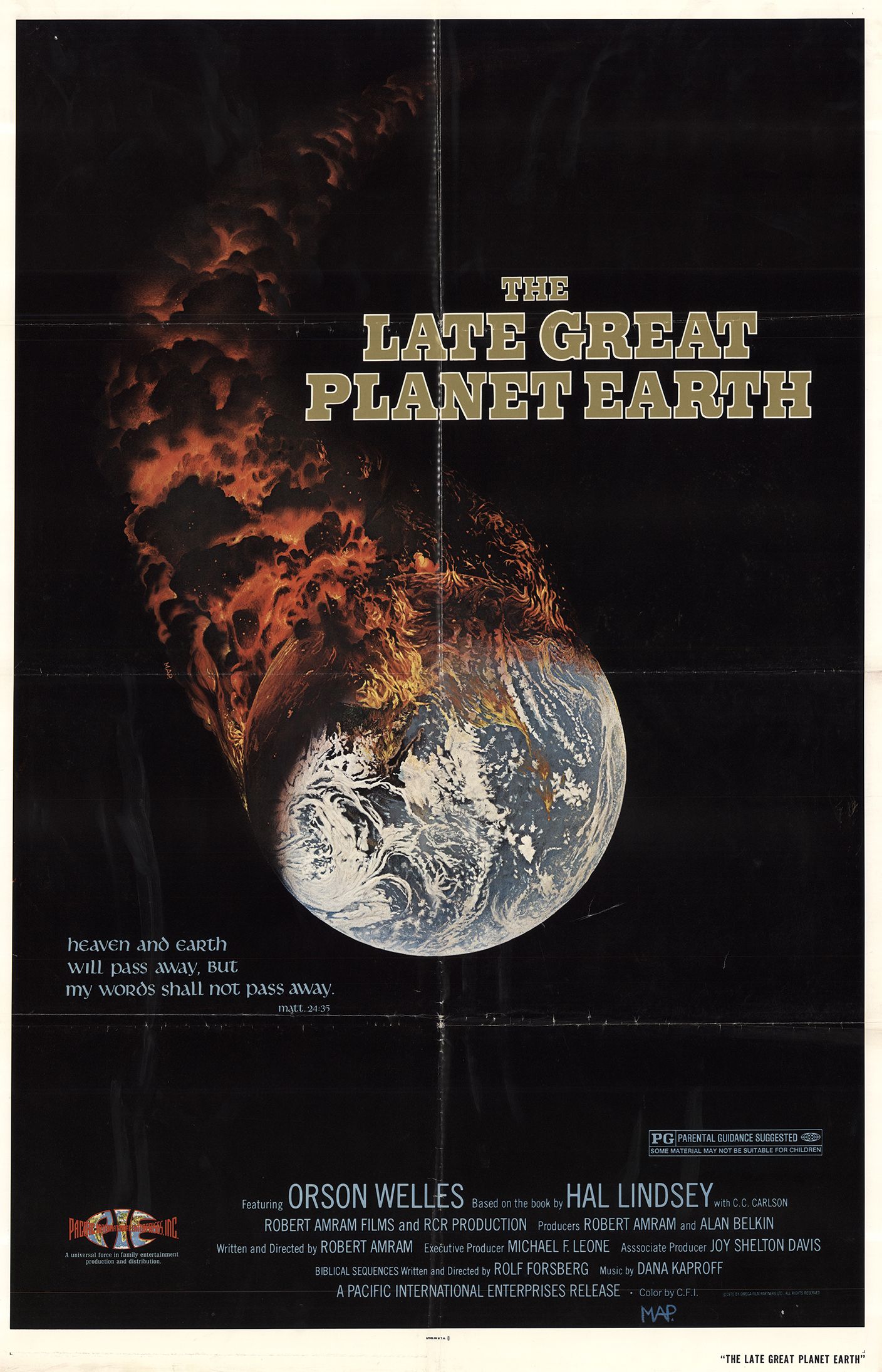 The Late Great Planet Earth (1979) starring Orson Welles on DVD on DVD