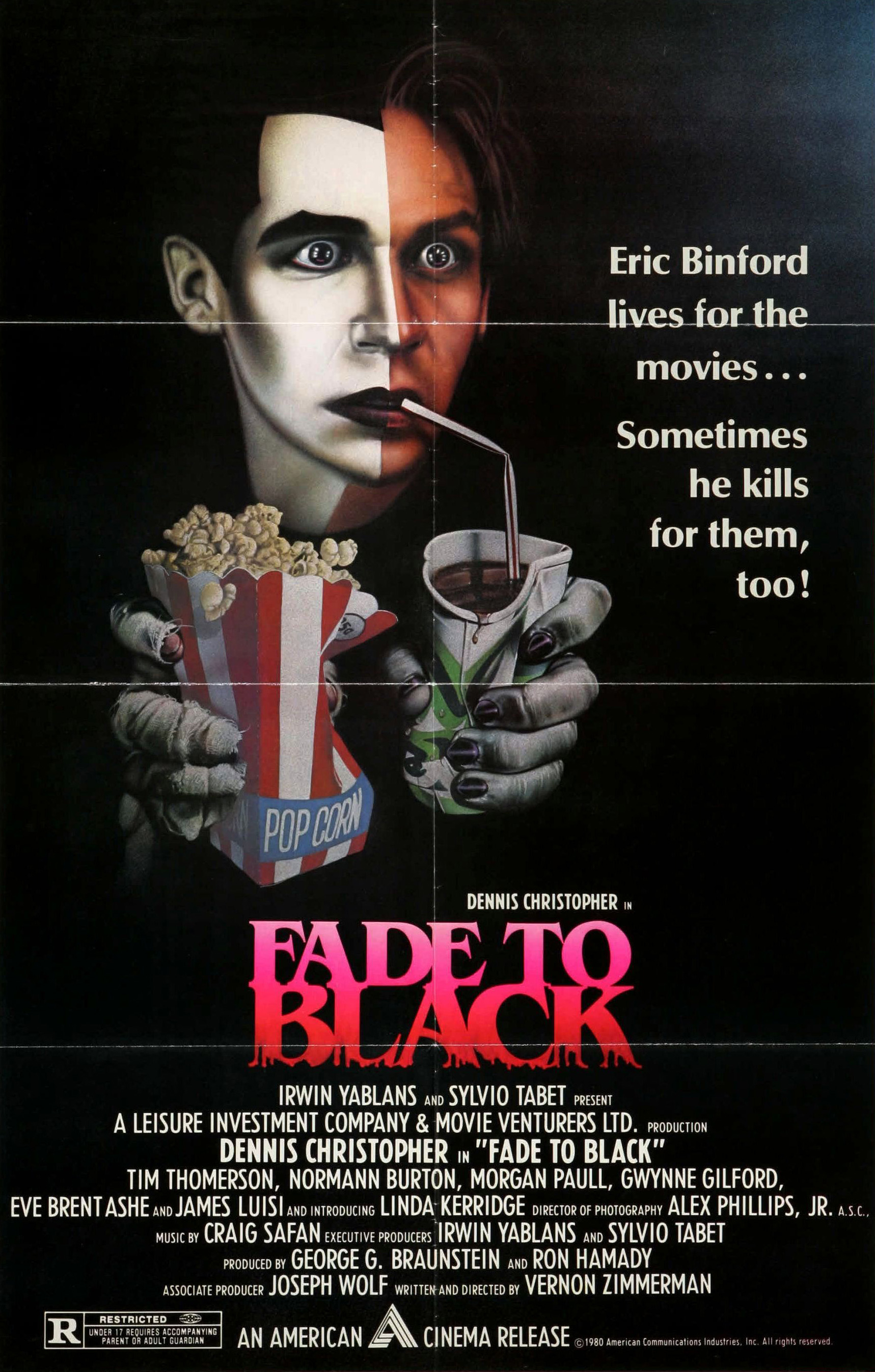 Fade to Black (1980) starring Dennis Christopher on DVD on DVD