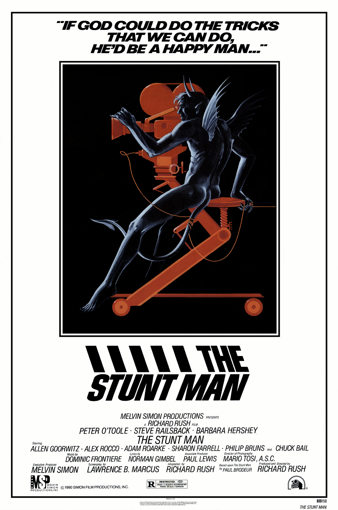 The Stunt Man (1980) starring Peter O'Toole on DVD on DVD