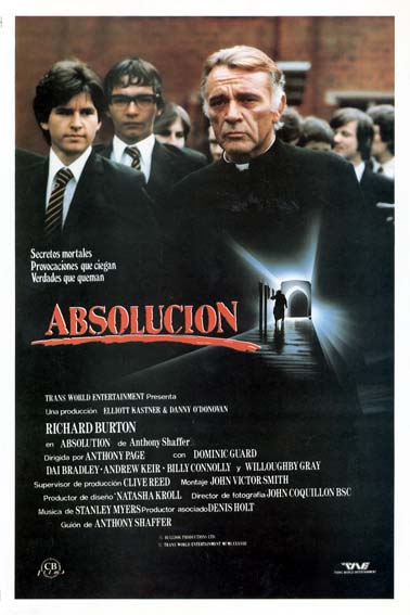 Absolution (1978) starring Richard Burton on DVD on DVD
