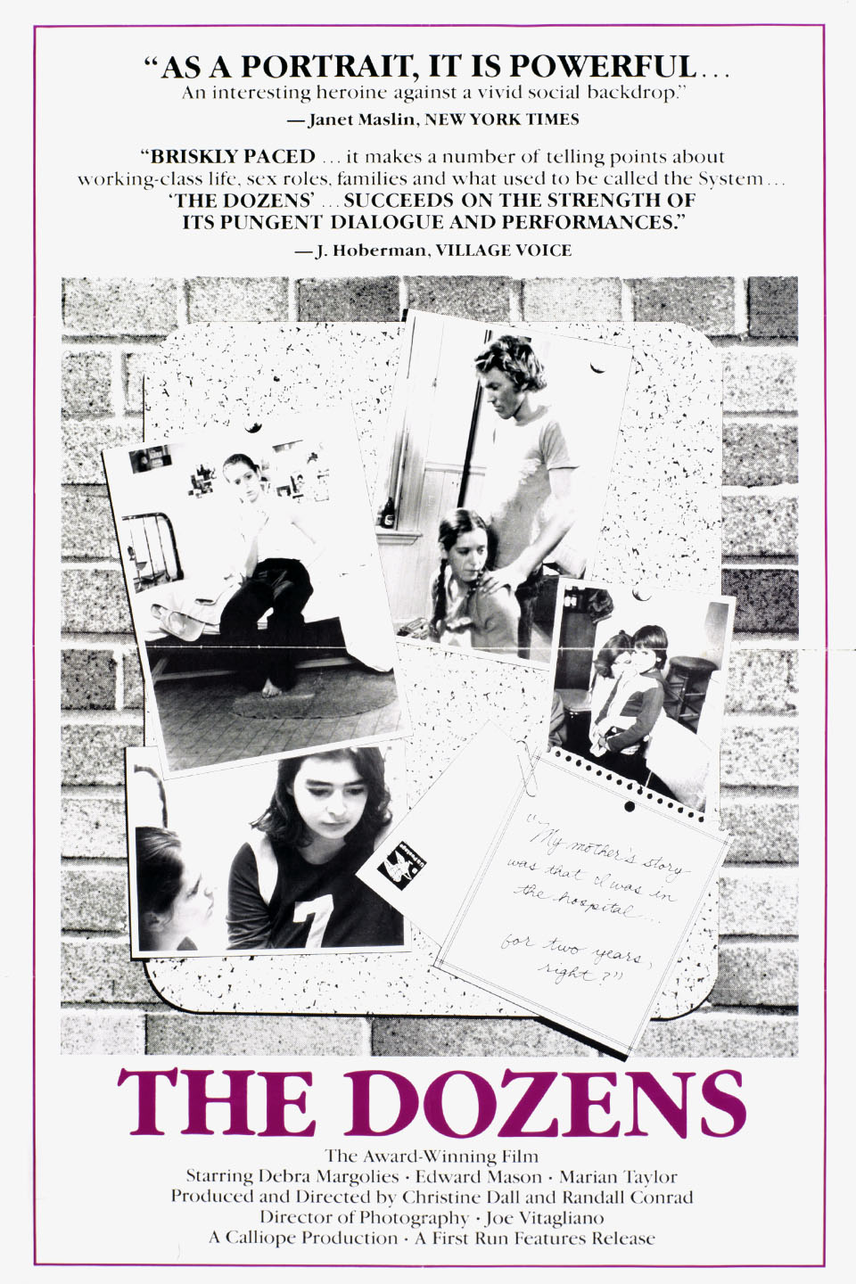 The Dozens (1981) starring Deborah Margolis on DVD on DVD