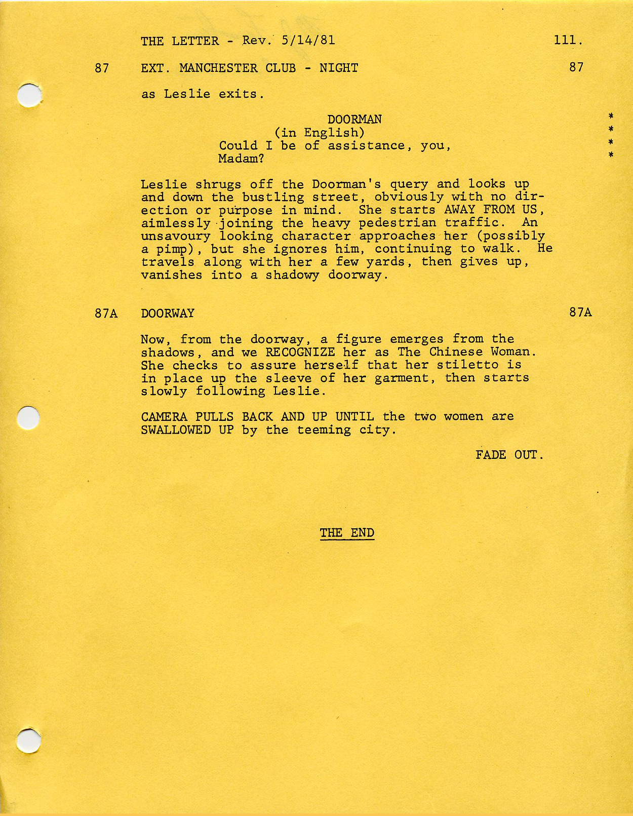 The Letter (1982) Screenshot 2