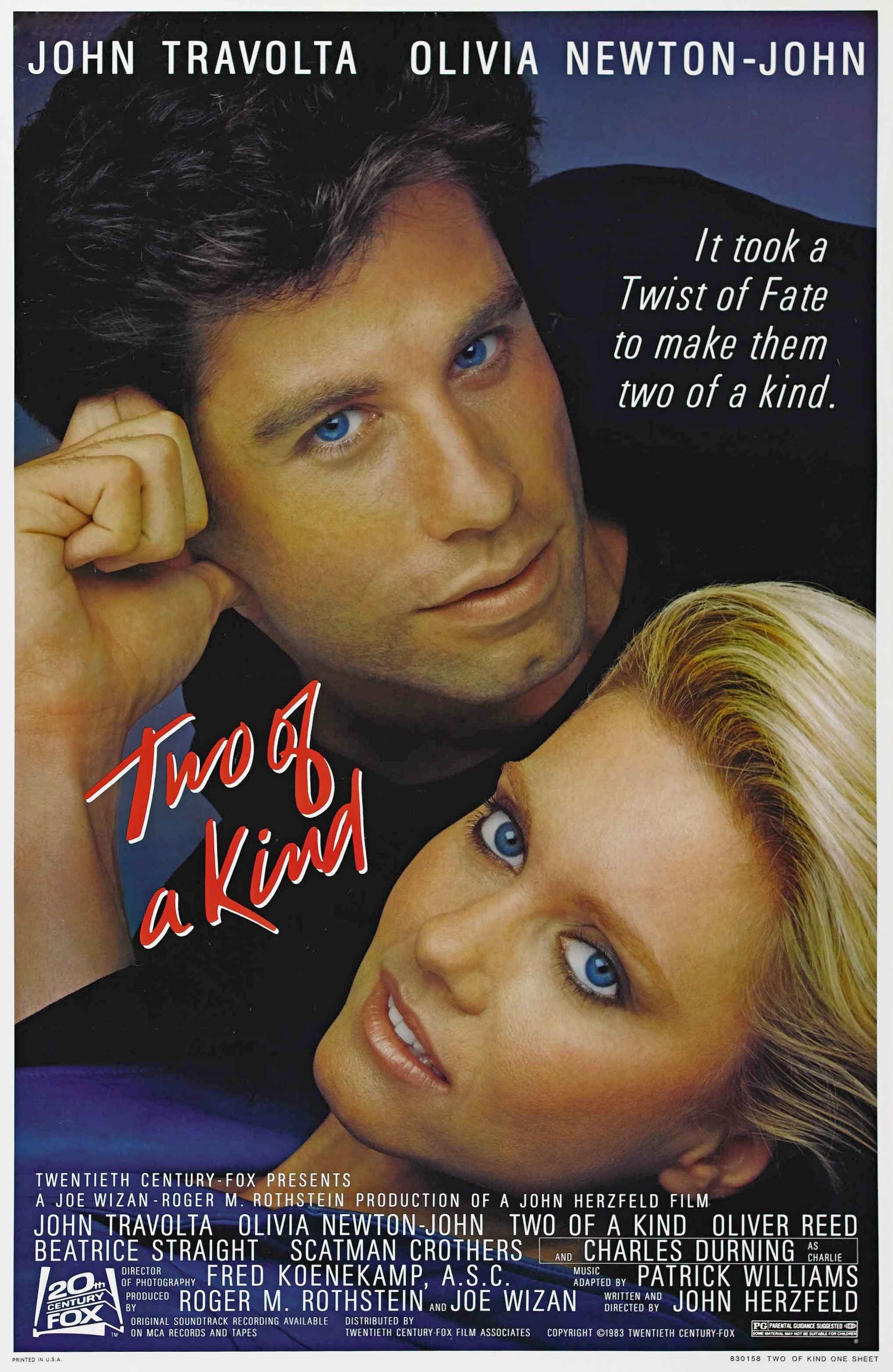 Two of a Kind (1983) starring John Travolta on DVD on DVD
