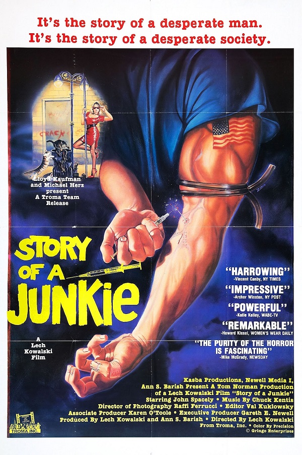Story of a Junkie (1985) starring John Spacely on DVD on DVD