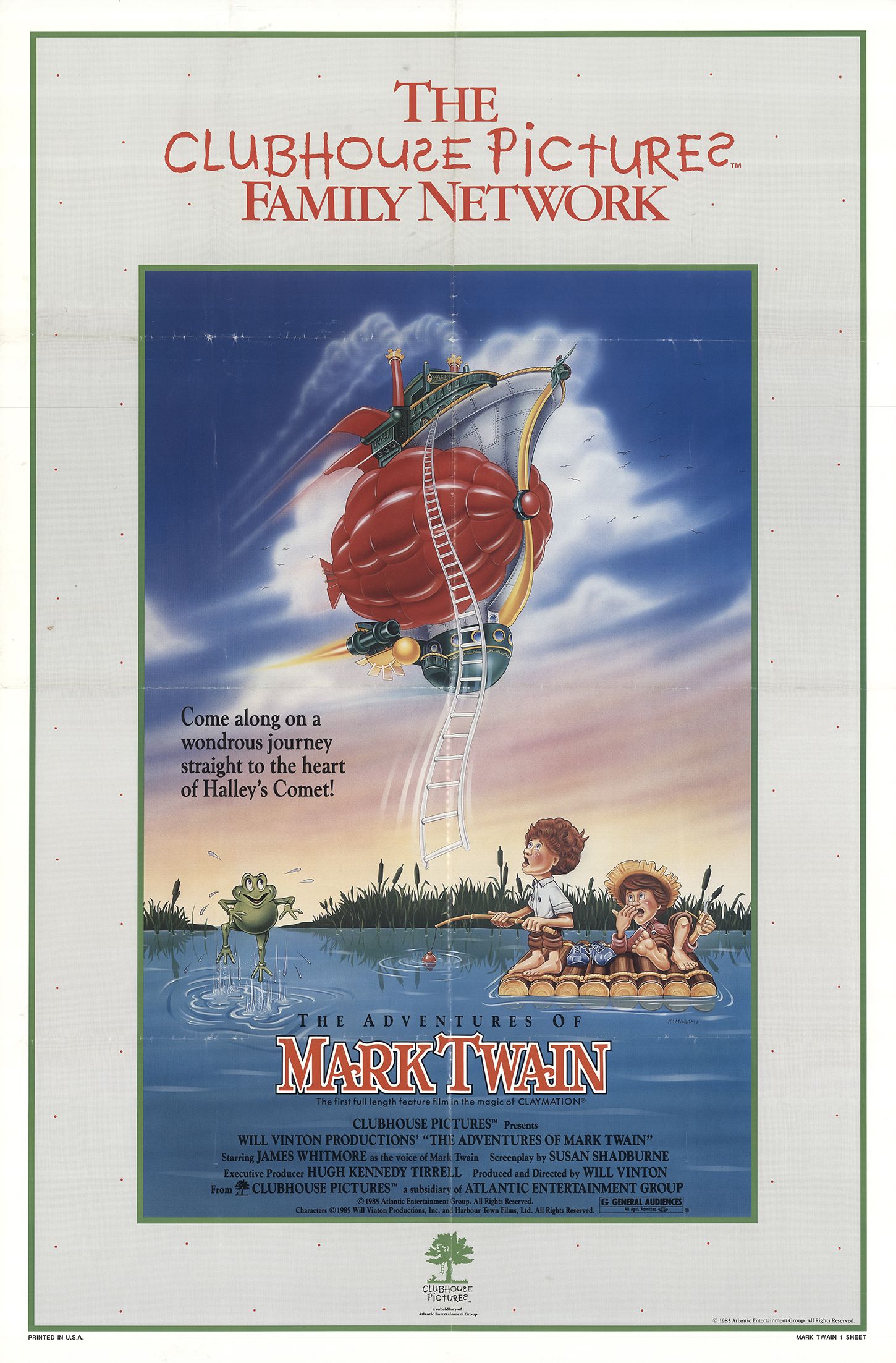 The Adventures of Mark Twain (1985) starring James Whitmore on DVD on DVD