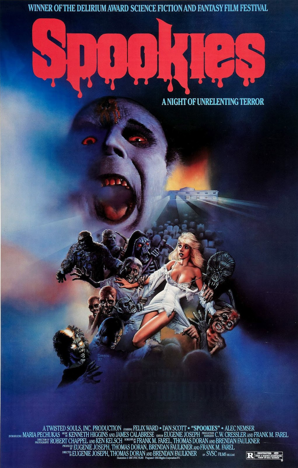 Spookies (1986) starring Felix Ward on DVD on DVD