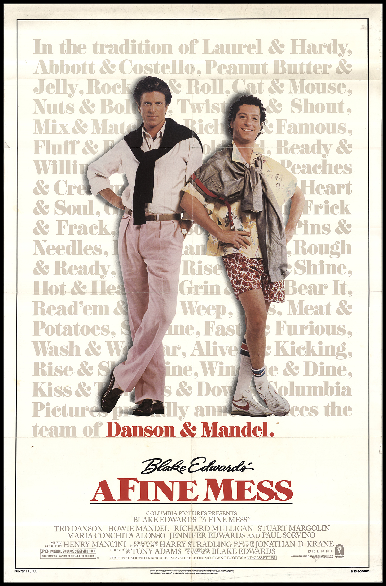 A Fine Mess (1986) starring Ted Danson on DVD on DVD