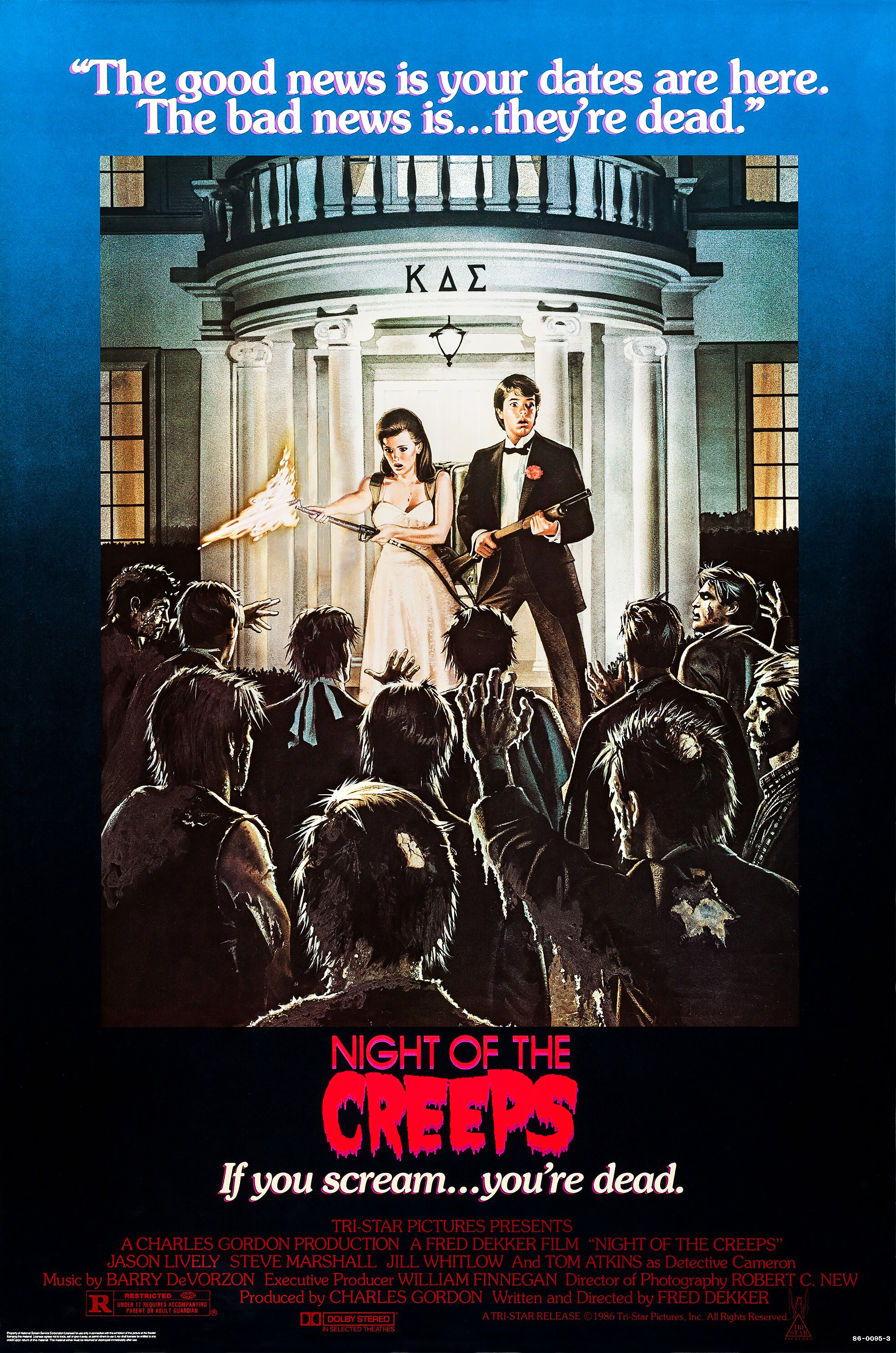 Night of the Creeps (1986) starring Jason Lively on DVD on DVD