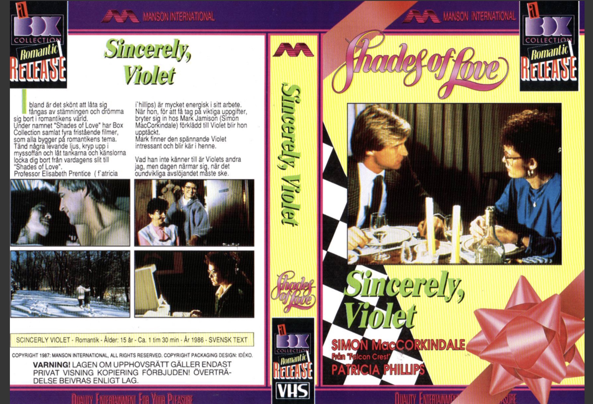 Shades of Love: Sincerely, Violet (1987) Screenshot 1