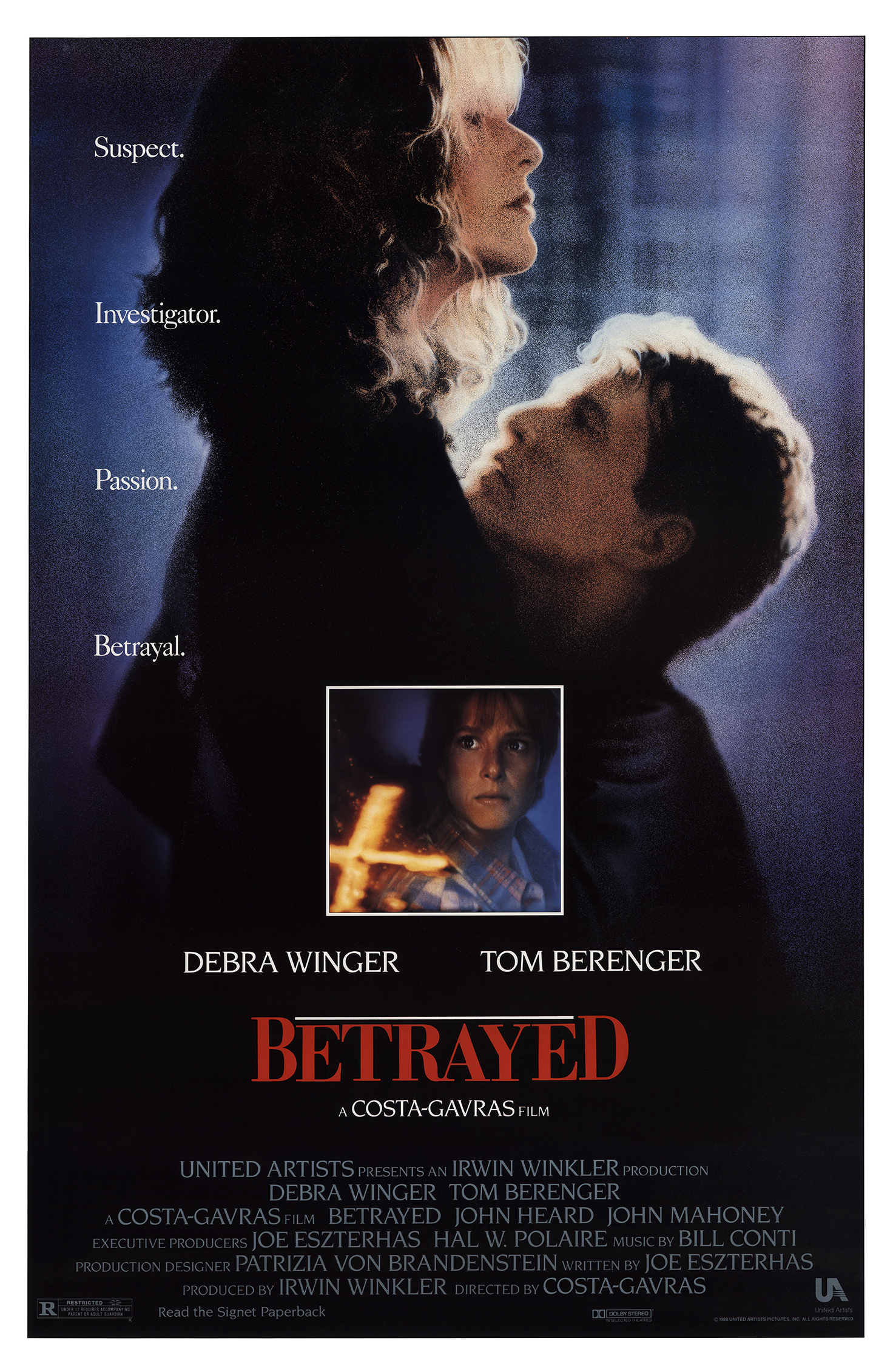 Betrayed (1988) starring Debra Winger on DVD on DVD