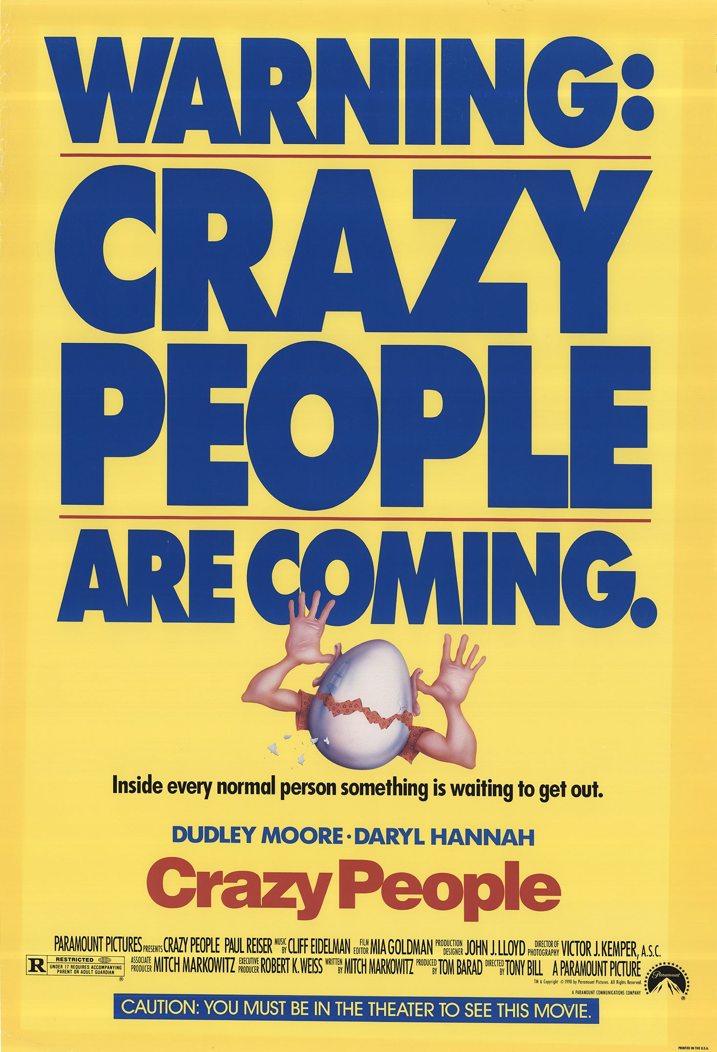 Crazy People (1990) starring Dudley Moore on DVD on DVD