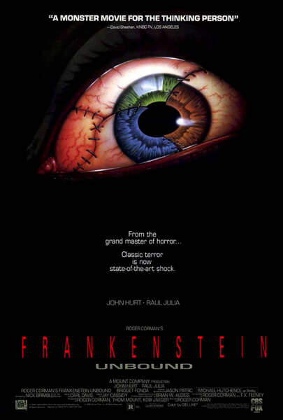 Roger Corman's Frankenstein Unbound (1990) starring John Hurt on DVD on DVD