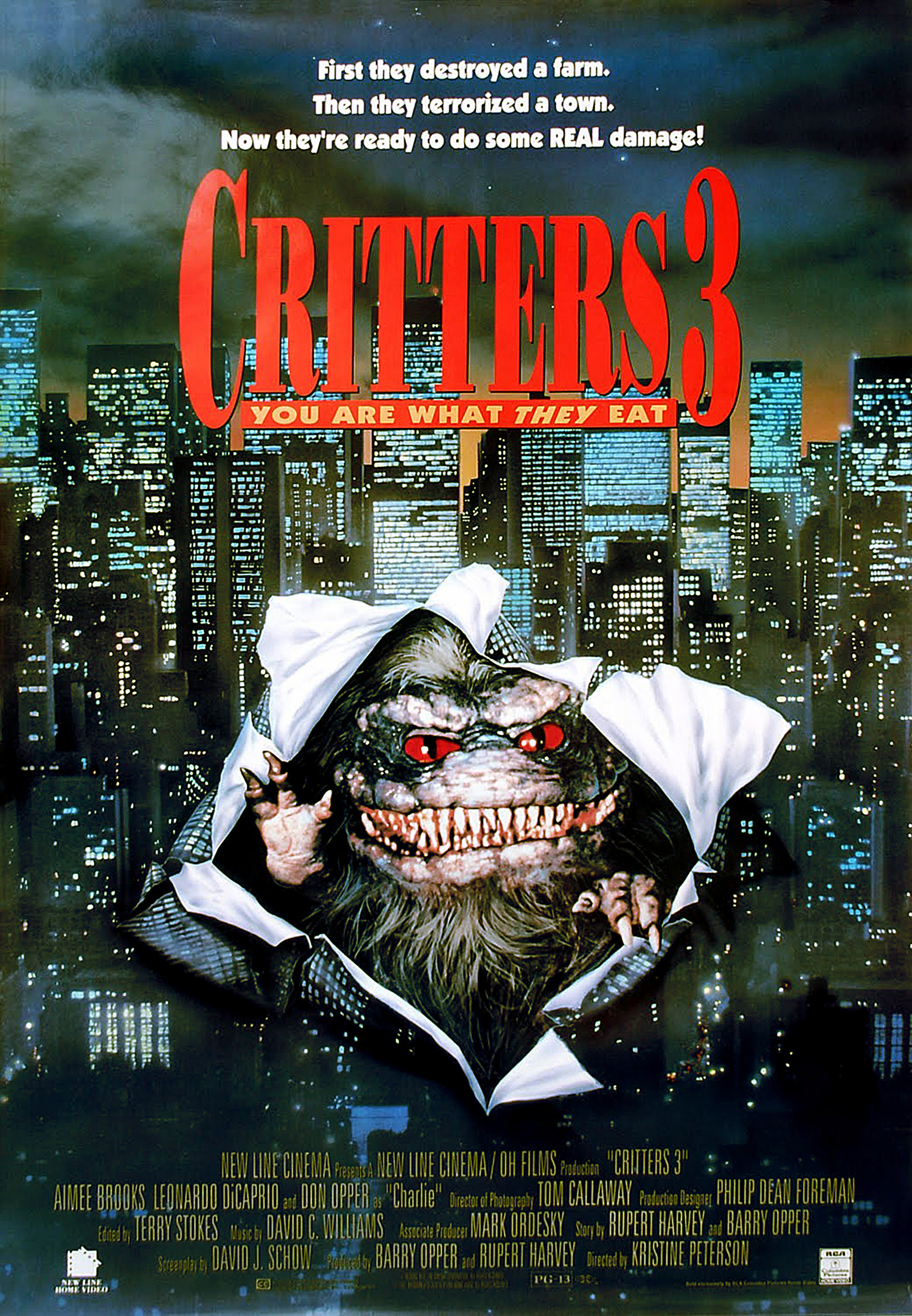 Critters 3 (1991) starring John Calvin on DVD on DVD